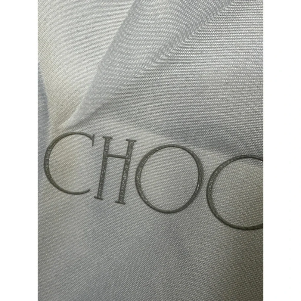 Jimmy Choo White Shoe Dust Bag Pouch  Made in Italy‎ 10